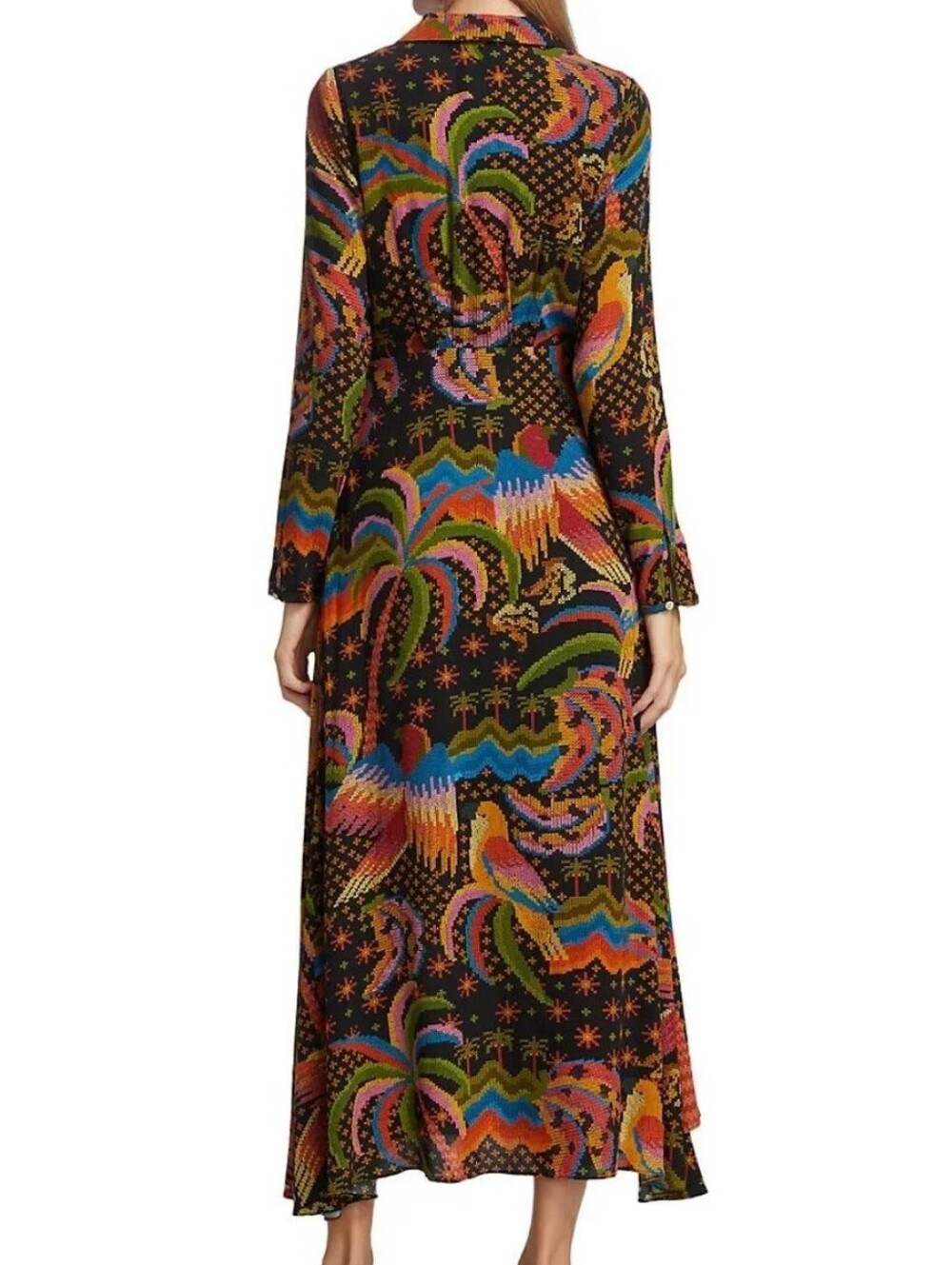 NWT FARM RIO | $200 Macaw Island Midi Dress - Picture 7 of 8